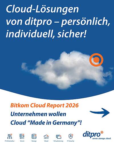 ditpro.de/kontakt Cloud „Made in Germany“ ☁️

100 % der deutschen Unternehmen wollen die Cloud „Made in Germany“. Wir...