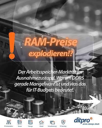 ditpro.de/kontakt RAM-Preise 2026 im Ausnahmezustand: Was Ihre IT jetzt wissen muss! 📉💻
 
Haben Sie sich über die...