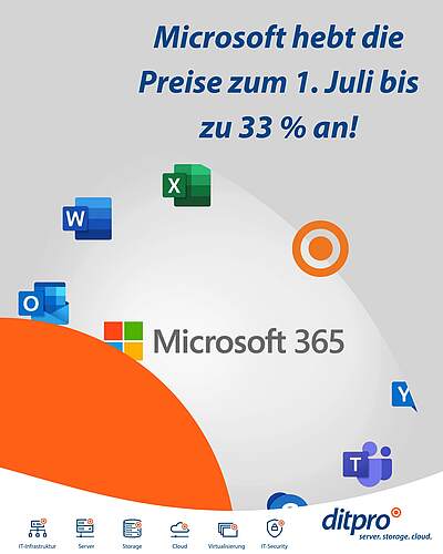 Microsoft hebt zum 1. Juli 2026 die Preise für kommerzielle Microsoft 365-Abonnements weltweit an. Grund dafür ist die...